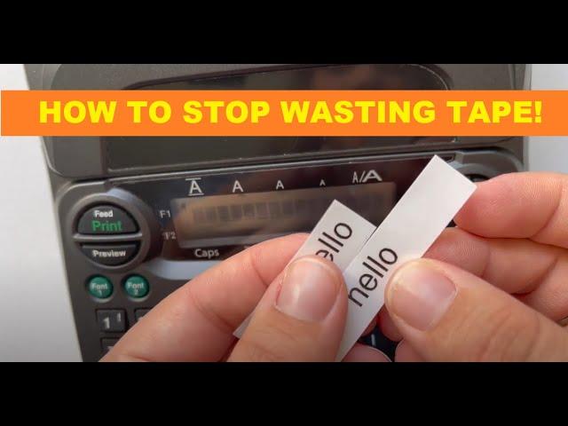 Stop wasting tape with your Brother PT1890 P-touch label maker - How to Set Margins and save tape!