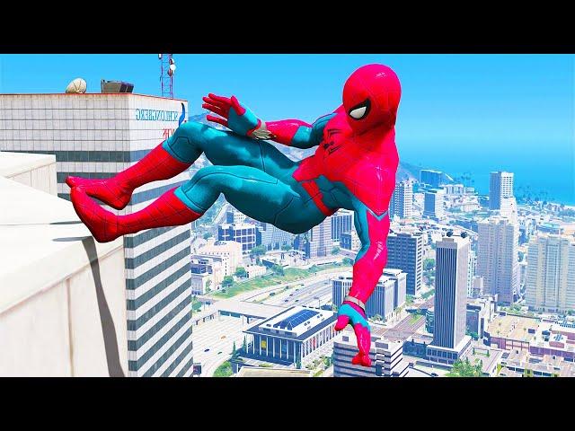 GTA 5 Falling off Tallest Buildings (GTA V Gameplay Compilation)