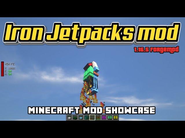 Minecraft 1.16.5 - Iron Jetpacks mod Review