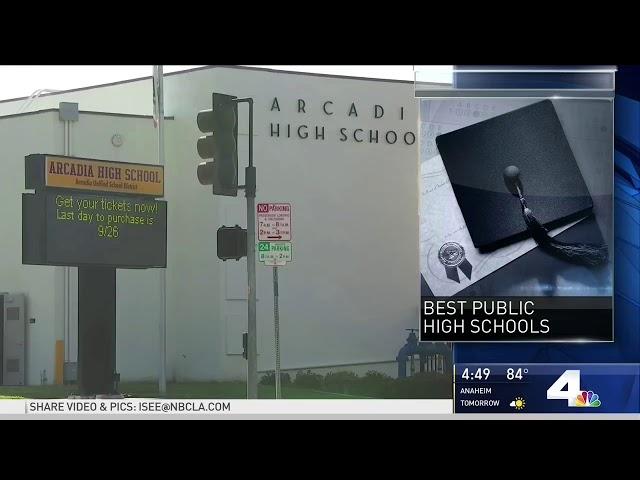 Arcadia High School Ranked In Top 1% Of Best Public High Schools in America NBC4