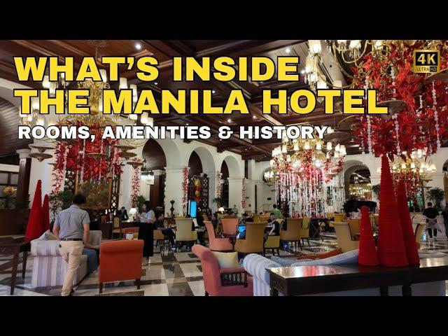 [4K] THE MANILA HOTEL TOUR 2024 | INSIDE ROOMS, AMENITIES & RICH HISTORY REVEALED!