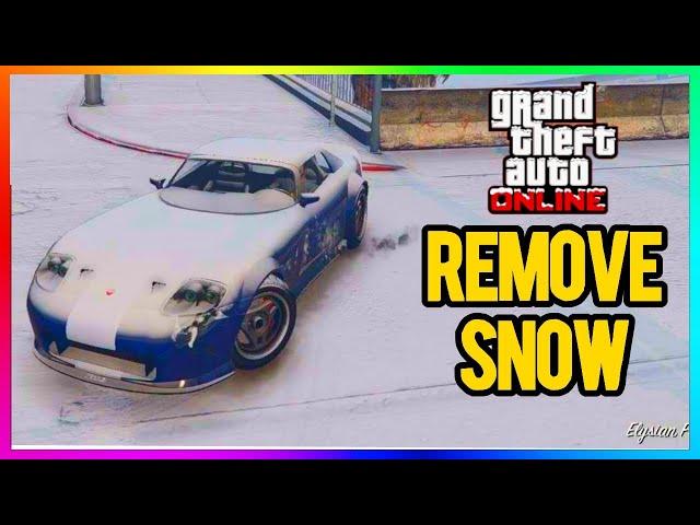 How To REMOVE SNOW in GTA 5 Online