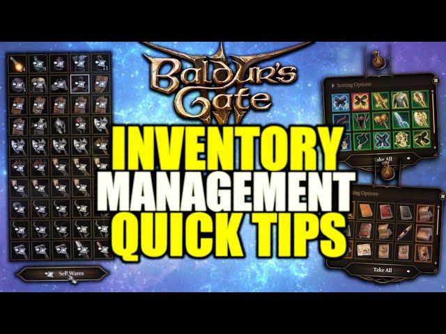 Baldur's Gate 3: Tips and Tricks for INVENTORY Management