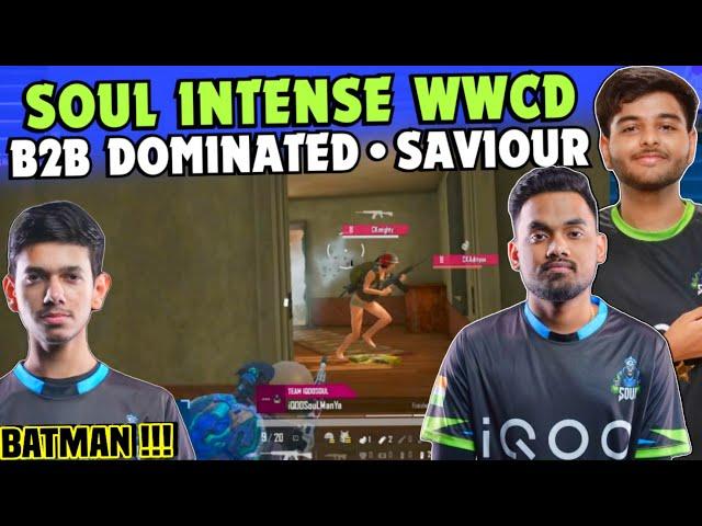 iQOOSouL Intense WWCD  SouL Back To Back Domination  SouL Manya & Nakul on Fire  Team SouL 