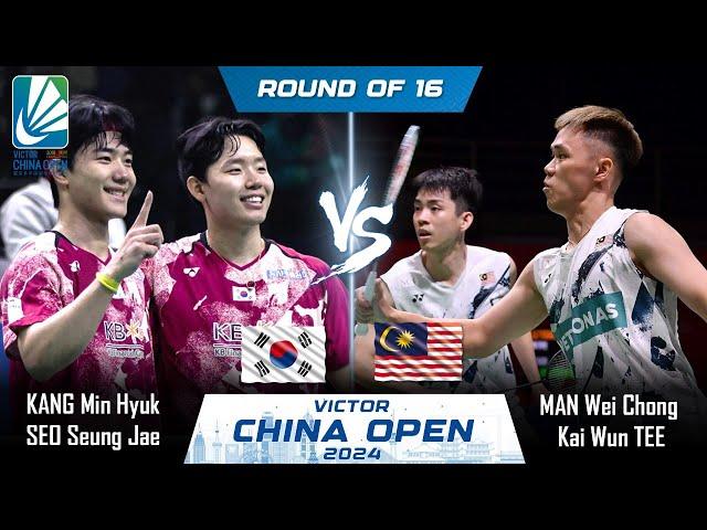 LIVE SCORE | KANG Min Hyuk /SEO Seung Jae vs MAN Wei Chong /Kai Wun TEE | China Open 2024 Badminton