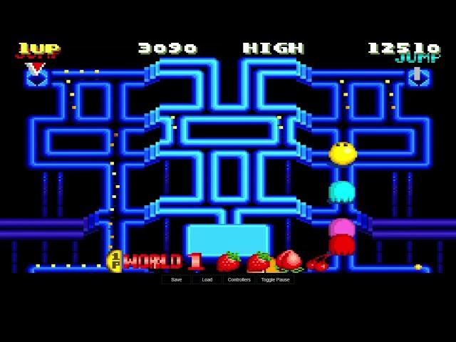 Score Attack Buddies - PAC-Man Arrangement Full Walkthrough (1996) - Gaming Movies