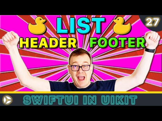 LIST IN SWIFT - Custom Header and Footer