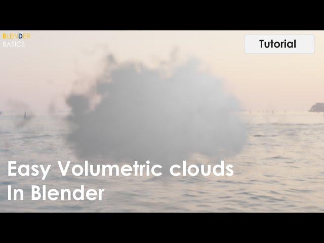 Easy volumetric cloud in Blender 3.1 within minutes | BlenderBasics