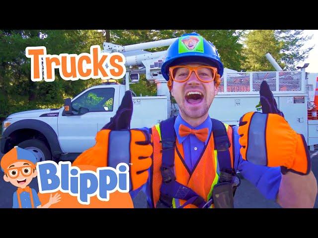 Blippi Explores a Bucket Truck! | Vehicle Videos For Kids | Blippi Toys