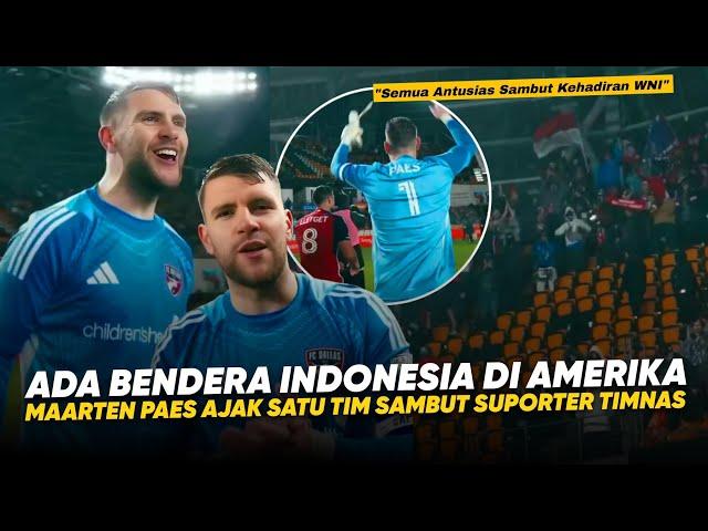 Maarten Paes KAGET, Warga INDONESIA Serbu FC Dallas !! Paes Kenalkan Suporter Timnas ke Temen²nya