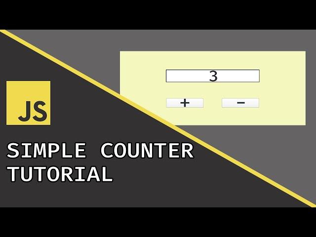 Simple Counter | Javascript Beginner Project Tutorial