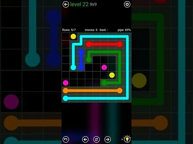 Flow Free | Bonus Pack | Hard Level 22 (9×9) 