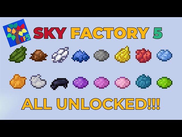 HOW TO UNLOCK ALL COLORS In MINECRAFT SkyFactory 5