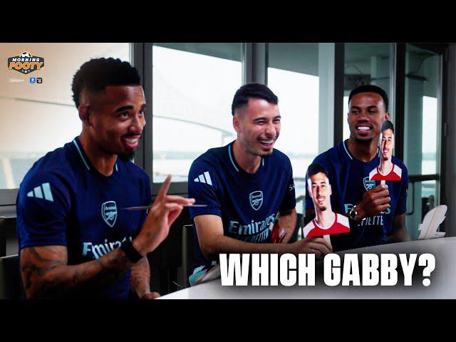 Gabriel Jesus, Martinelli & Magalhães play 'Which Gabby' & talk Arsenal | Morning Footy