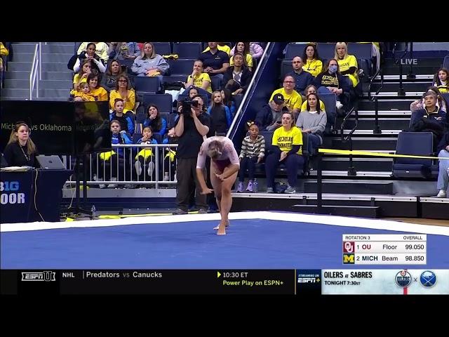 Audrey Davis Floor Oklahoma @ Michigan 2023 9.900