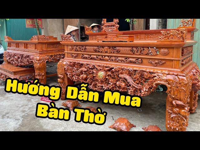 Hướng dẫn chọn mua bàn thờ gia tiên | Đồ Gỗ Thành Khuyên