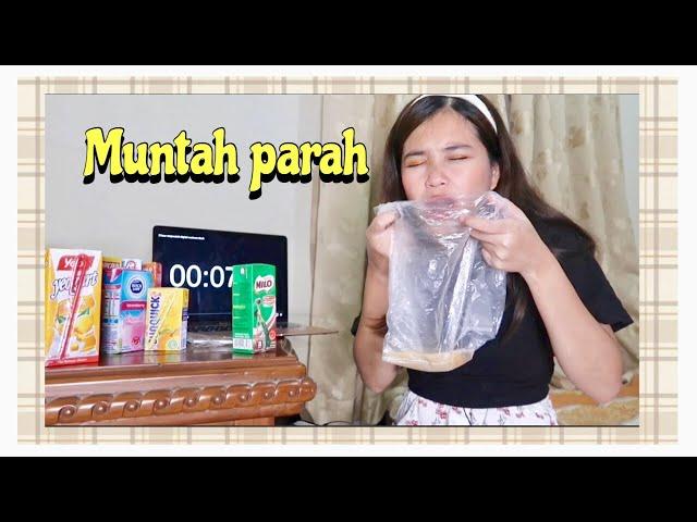 MINUM 30 KOTAK AIR DALAM 10 MINIT ( MUNTAH PARAH )