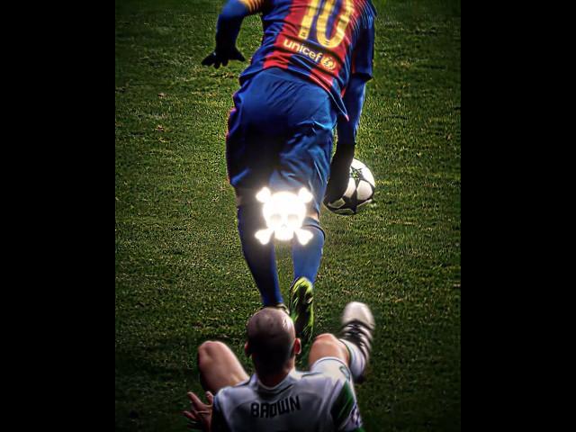 Defenders Can't Handle Him ️   || #football #messi #edit