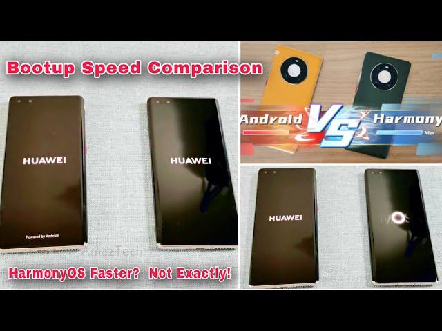 HarmonyOS 2.0 vs Android - Boot Speed Comparison ( Bootup Performance )