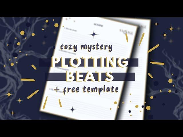 How to Plot a Cozy Mystery // Plus FREE Plotting Beats Template