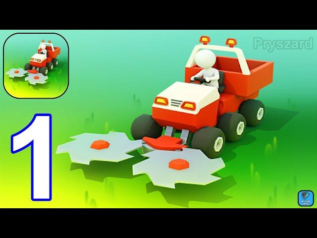 Stone Grass Mowing Simulator - Gameplay Walkthrough Part 1 Level 1-9 (iOS, Android Gameplay)