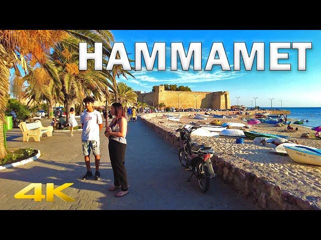 Hammamet/حمامات  Coastal City Walking Tour in Tunisia【4K HD – 60fps】