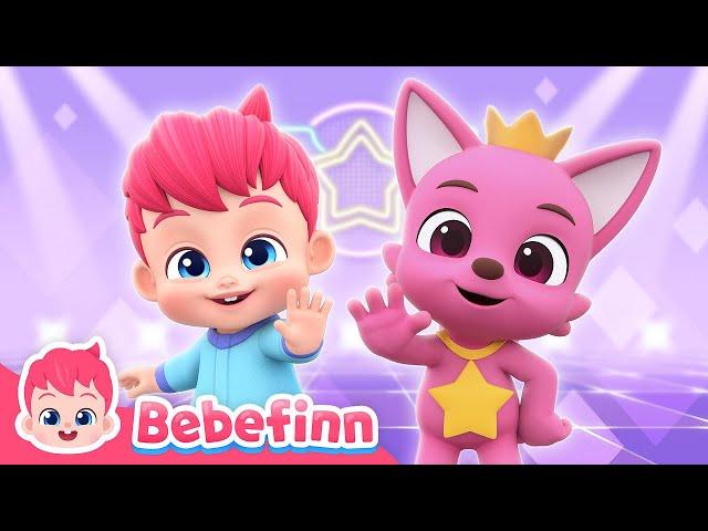 Freeze! Bebefinn Dances Along Pinkfong and Hogi | EP113 | Wonderstar Freeze Dance | Songs for Kids