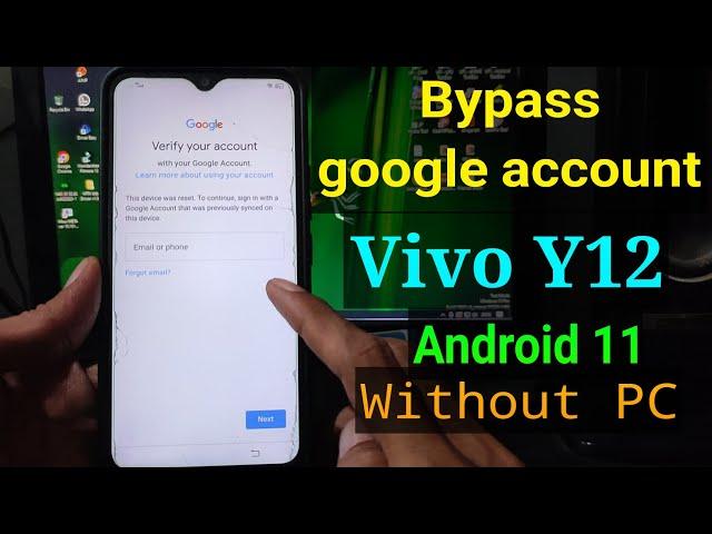 Frp Bypass Vivo Y12 without PC || Bypass akun google Vivo Y12