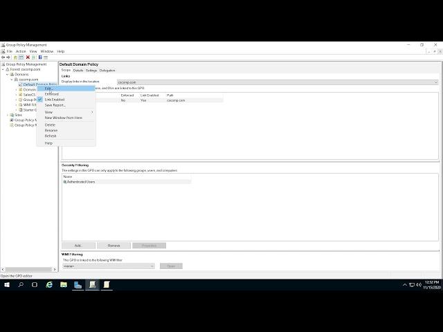 How to change group policy  to configure auditing Microsoft server