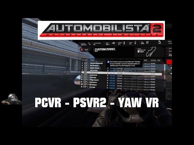 AUTOMOBILISTA 2 - PCVR - PSVR 2 - YAW VR