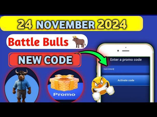 Battle Bulls 24 November Promo Code | Battle Bulls Promo Code Today | Battle Bulls New Promo Code