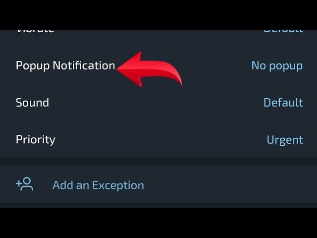 How to set pop up notification in telegram, telegram mein pop up notification set kaise kare