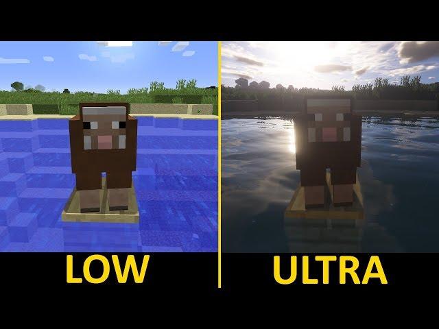 Minecraft Shaders [SEUS] | GTX 1050 Ti + i5-7400 | Low vs. Ultra | 1080p