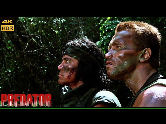 Predator 1987 Something in those Trees Scene Movie Clip - Upscale 4K UHD HDR John McTiernan