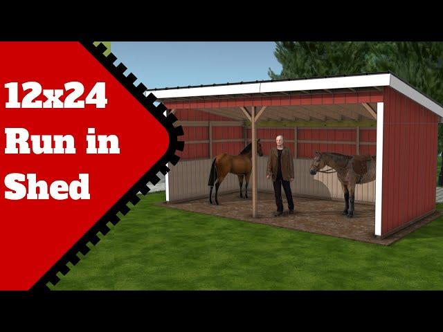 How to Build a 12x24 Run in Shed