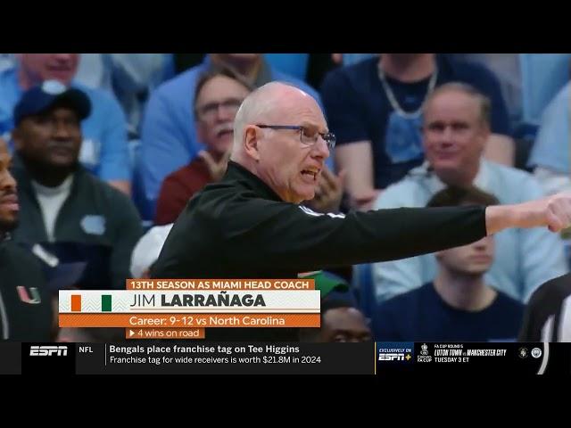 UNC vs Miami | 2024.2.26 | NCAAB Game