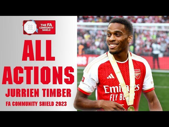 Jurriën Timber All Actions v Manchester City | FA Community Shield 2023