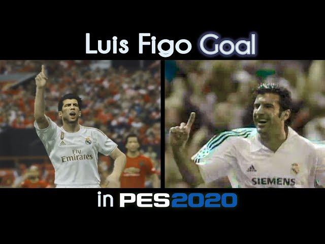 Luis Figo Goal vs Man United ► Recreated in PES  