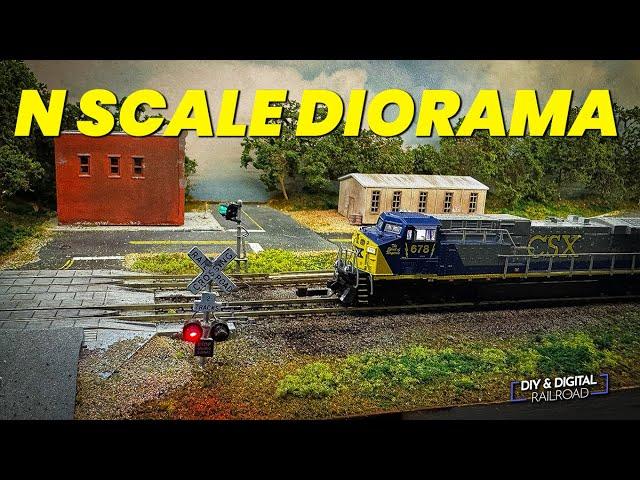 N Scale T Trak Diorama Module