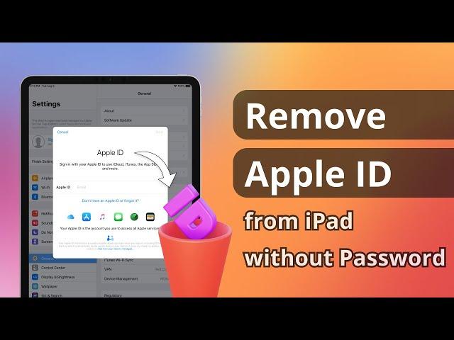 How to Remove Apple ID from iPad without Password | Delete Apple Account 2024