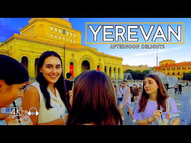 Yerevan, Armenia, A Walking Tour, Afternoon Delights, Aug 12, 2024, 4K 60fps