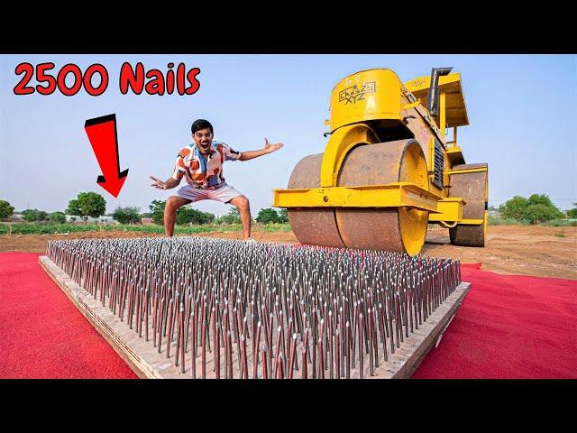 2500 Nails VS Road Roller | सोचा नहीं था ये हाल होगा | Shocking Results