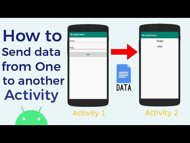 How to Pass data from One to another Activity || Android studio tutorial