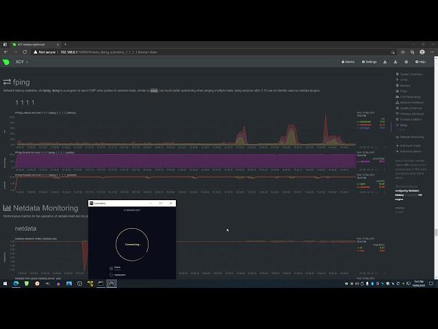 OpenWRT Fping packet loss logging