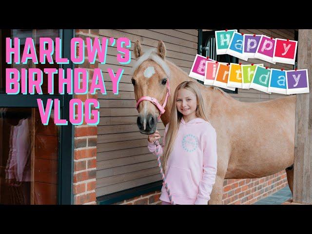 IT'S MY BIRTHDAY! SPEND THE DAY WITH ME AT THE STABLES! Harlow and Popcorn