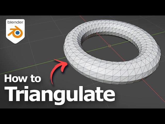 Blender how to triangulate faces