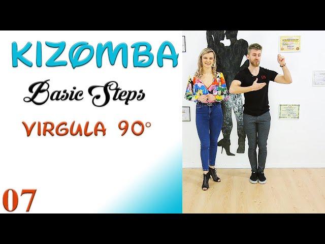 Kizomba Tutorial 07: Virgula 90° - Kizomba Basic Steps - Kizomba Lesson - Armand&Lavinia