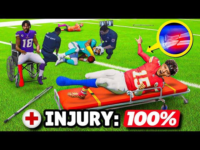 Madden 25, but EVERY Players Injury Rating Is Set to ZERO!