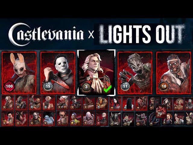 One Win with Every Killer in DbD's Castlevania Lights Out Gamemode