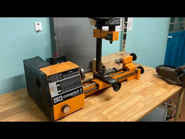 Emco compact 5 lathe - mini lathe for workshop - quick test